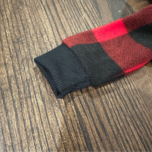 Hurley Buffalo Plaid Fleece Baby Sleeper - Picture 5 of 6